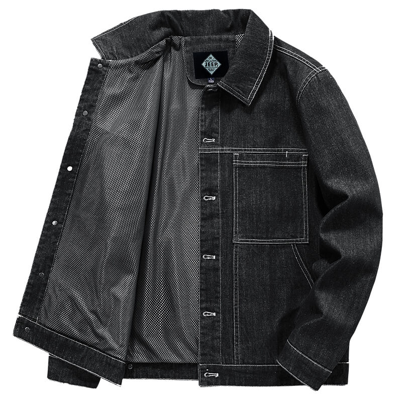 Jeep Vintage Workwear Relaxed Fit Denim Jacket JP3261F001