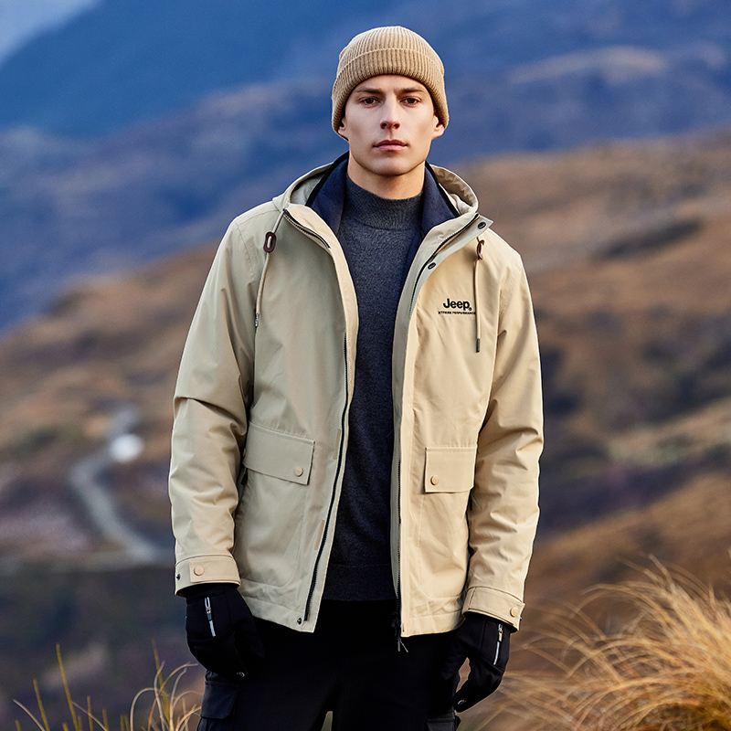 Shop Jeep 防水透气三合一夹克 男女通用 J342094084