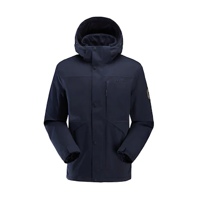 Jeep Waterproof Breathable Fleece Jacket Solid Color Outdoor Coat J232094085