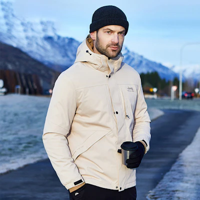 Jeep防水透气抓绒夹克纯色户外外套 J232094085 10