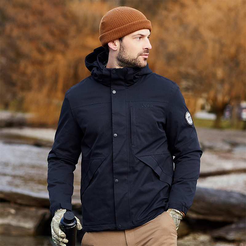 Details for Jeep防水透气抓绒夹克纯色户外外套 J232094085