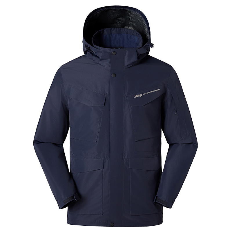 Jeep Waterproof Breathable Outdoor Hiking Windproof Jacket with Hood JXP112094089