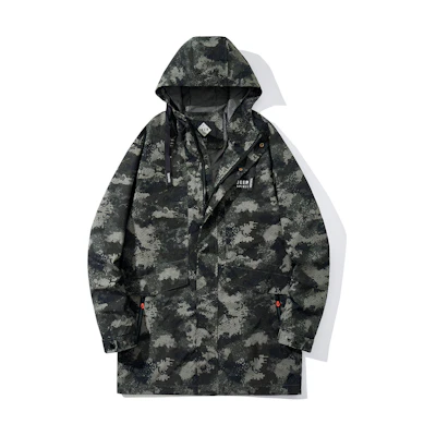 Jeep Waterproof Camo Hoodie Jacket - Unisex Outdoor Warm Casual Coat YSF0318
