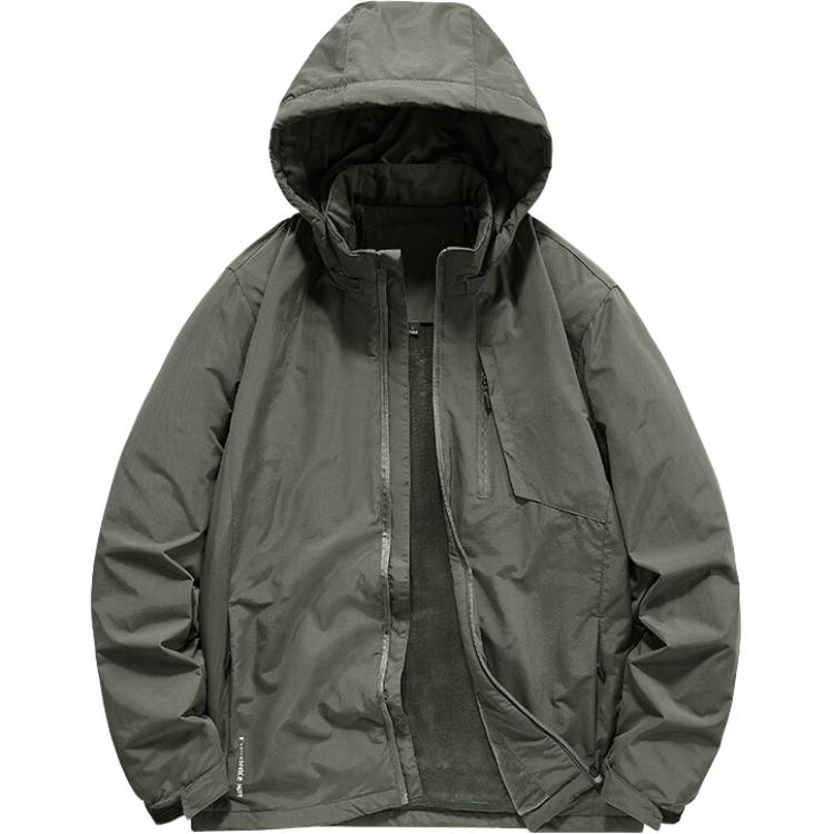 Jeep Waterproof Fleece-Lined Hooded Outdoor Jacket for Warmth and Windproof JPD6839-3JP