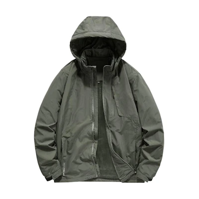 Jeep Waterproof Fleece-Lined Hooded Outdoor Jacket for Warmth and Windproof JPD6839-3JP