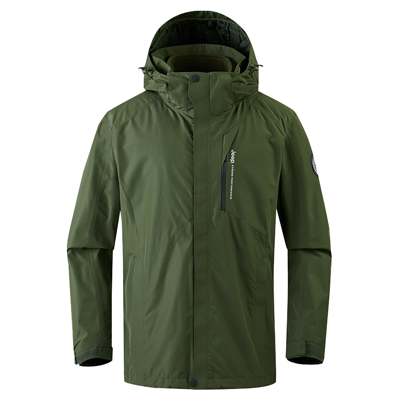 Jeep Waterproof Windproof Breathable Detachable Hiking Jacket - Unisex JA042094090