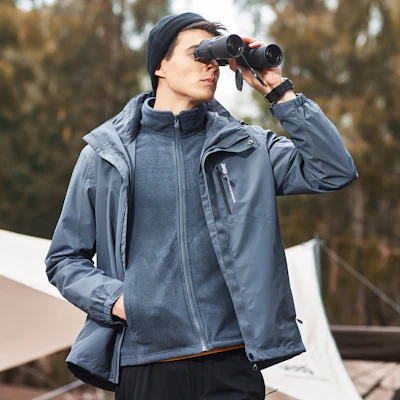 Jeep防水防风透气可拆卸登山夹克 - 男女通用 JA042094090 8