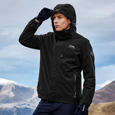 ジープ 防水防風 ソフトシェルジャケット - 軽量で快適 J432074003L 3