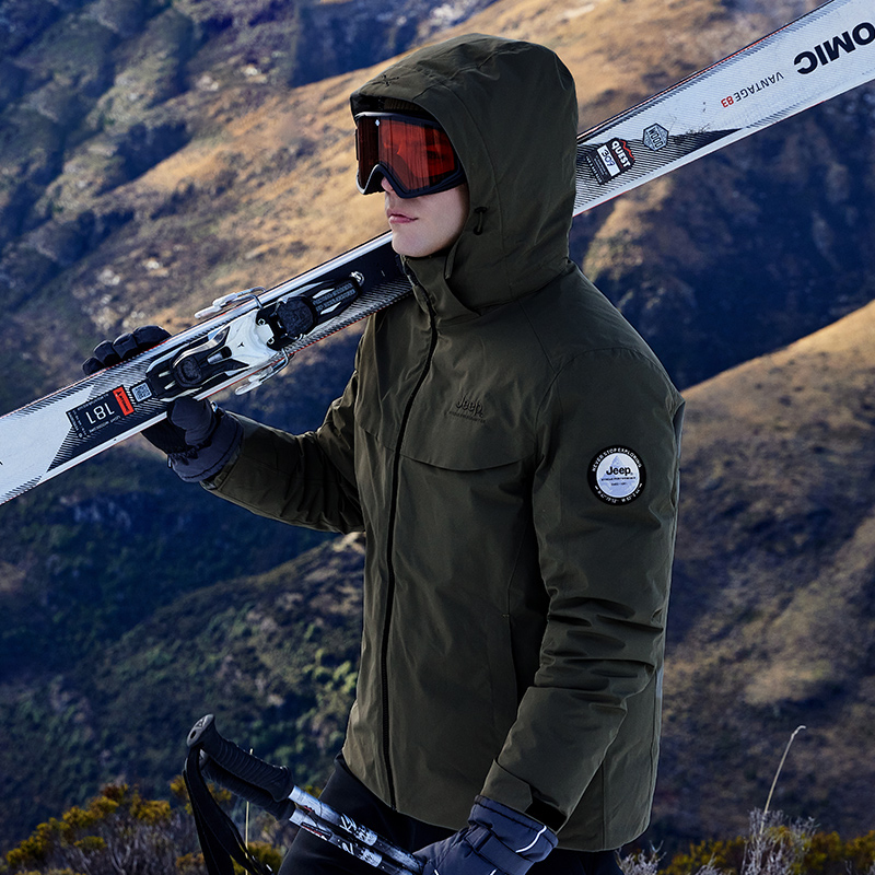 Shop Jeep防水防风多功能UV涂层保暖夹克带标志设计 J342094796