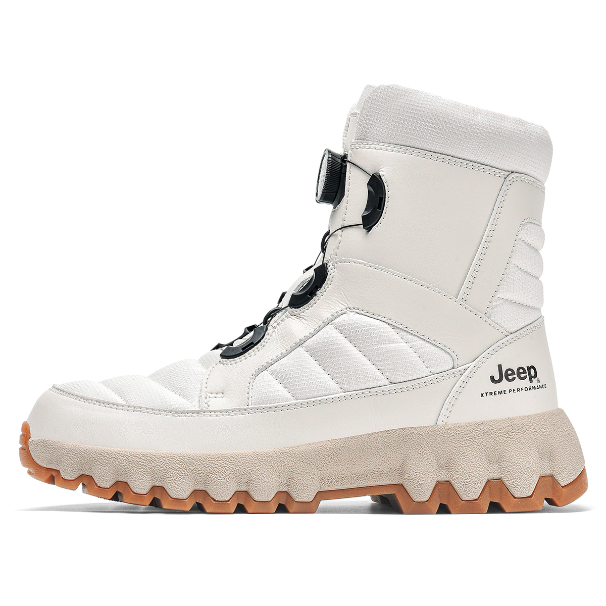 Jeep White Winter Snow Boots High Top Warm Durable and Stylish. P241292913 White Color