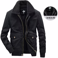 Jeep Winter Fleece-Lined Embroidered Casual Polo Collar Jacket Unisex 20MB783JC1992 Jeep Winter Fleece-Lined Embroidered Casual Polo Collar Jacket Unisex 20MB783JC1992