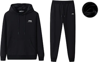 Jeep Winter Logo Hoodie and Jogger Set - Unisex Fleece Warm Casual Outfit 21MB783TT65015B6141B Jeep Winter Logo Hoodie and Jogger Set - Unisex Fleece Warm Casual Outfit 21MB783TT65015B6141B