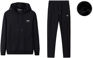Jeep Winter Logo Hoodie and Sweatpants Set Unisex Thickened Casual Wear 20MB783TT2022B2032B Jeep Winter Logo Hoodie and Sweatpants Set Unisex Thickened Casual Wear 20MB783TT2022B2032B