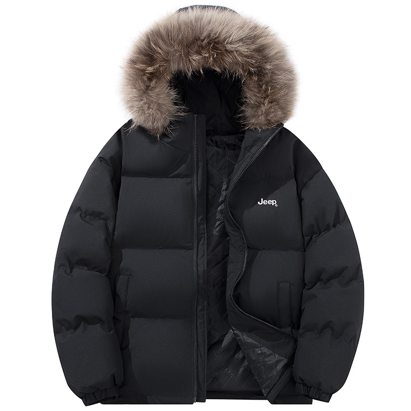 Jeep Winter Outdoor Unisex Parka: Casual, Warm, Lightweight, Hooded Down Jacket P84JMWD479