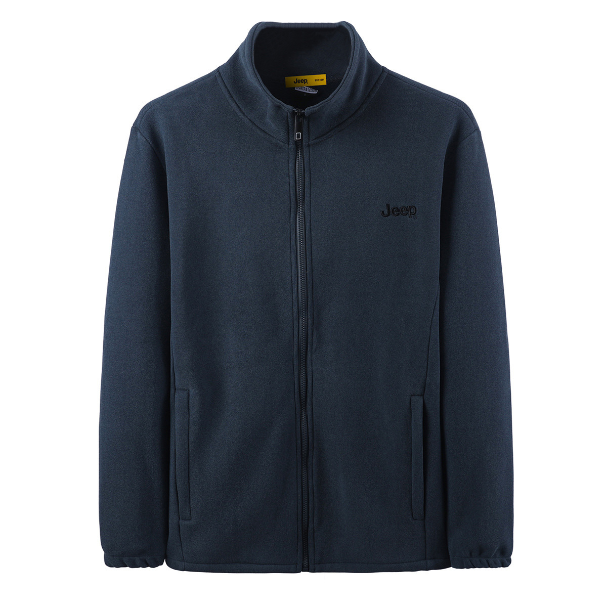 Jeep Wrangler Series Fleece Warm Logo Embroidered Knit Casual Sports Jacket P734MKJ017