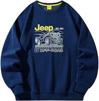 Jeep Wrangler Series Silk Blend Logo Print Casual Crewneck Unisex Sweatshirt P734MKJ268 Jeep Wrangler Series Silk Blend Logo Print Casual Crewneck Unisex Sweatshirt P734MKJ268