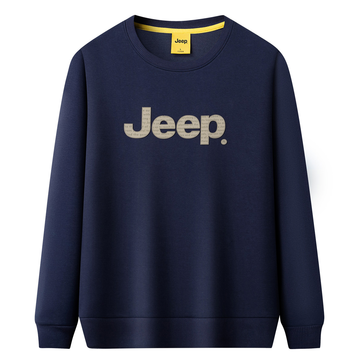 Jeep Wrangler Silk-Blend Fleece Unisex Pullover Sweatshirt with Large Logo P733MKJ068A