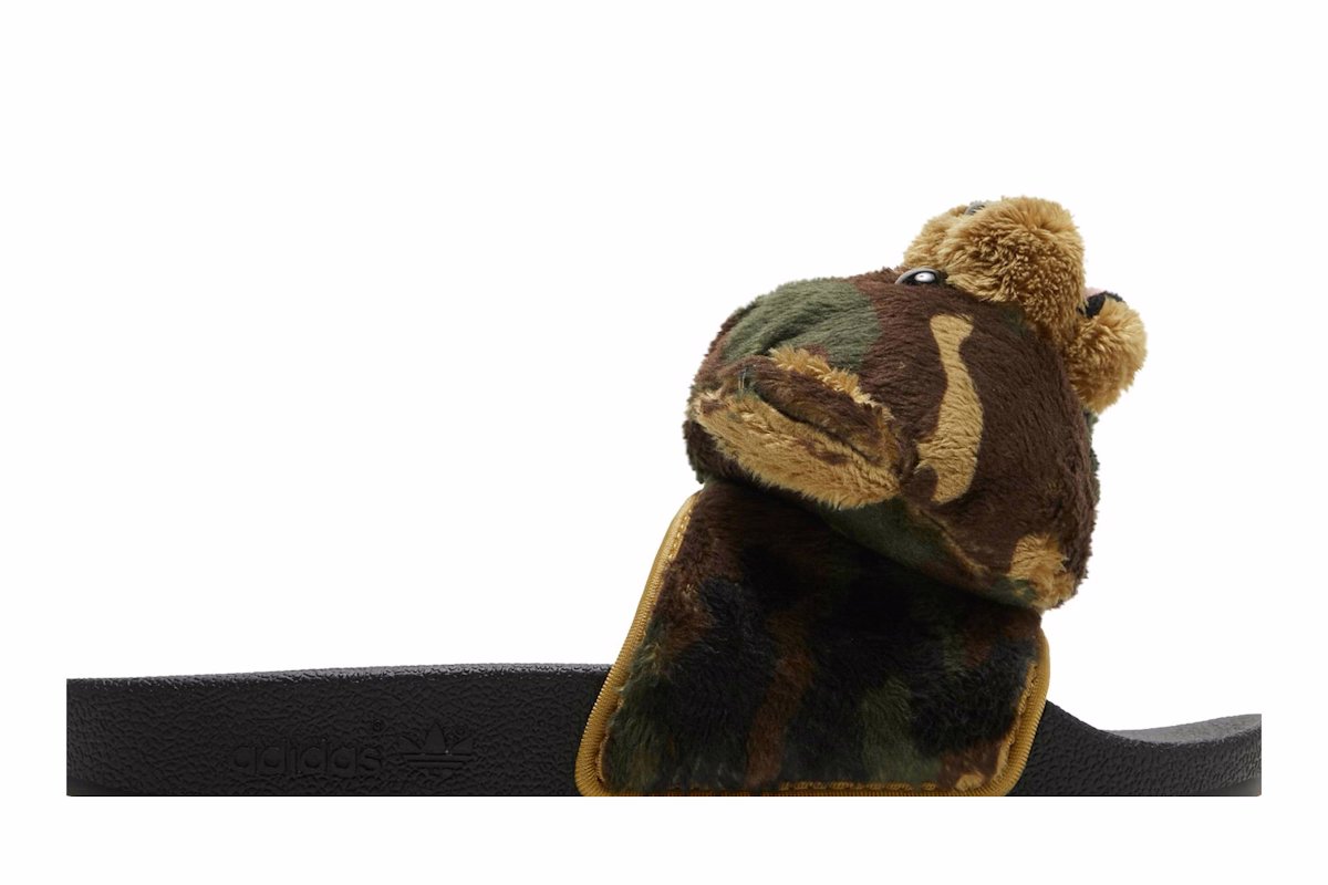 Jeremy Scott x adidas Adilette Slide 'Camo Teddy'
