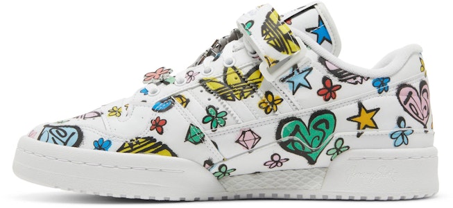 Jeremy Scott x adidas Forum 84 Low '字母印花' GX9668 Lookbook Jeremy Scott x adidas Forum 84 Low '字母印花' GX9668