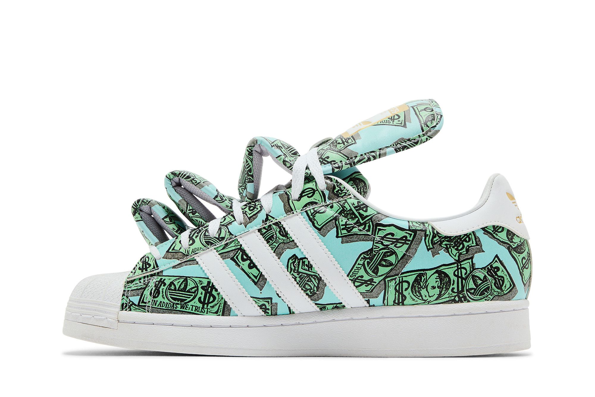 Lookbook ジェレミースコット×アディダス スーパースター"マネー" HP6596