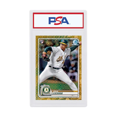 Jesus Luzardo 2020 Bowman Chrome X Rookie Gold X-Fractor /3 #62