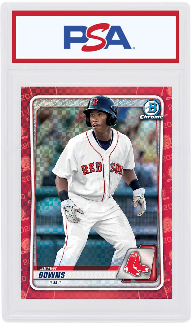 Buy 제터 다운스 2020 Bowman Chrome X 레드 X-Fractor 1/1 #BCP-227
