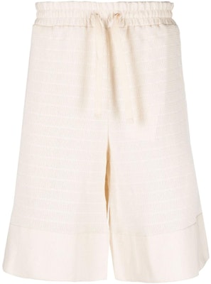 JIL SANDER Beige Cotton Drawstring Casual Shorts Plain Design J47MU0105J20007 Order JIL SANDER Beige Cotton Drawstring Casual Shorts Plain Design J47MU0105J20007