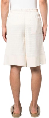 JIL SANDER Beige Cotton Drawstring Casual Shorts Plain Design J47MU0105J20007 Shop JIL SANDER Beige Cotton Drawstring Casual Shorts Plain Design J47MU0105J20007