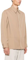 Purchase 吉爾桑達 米色長袖襯衫 直筒下擺摺疊設計 J22DL0243J40002-BEIGE