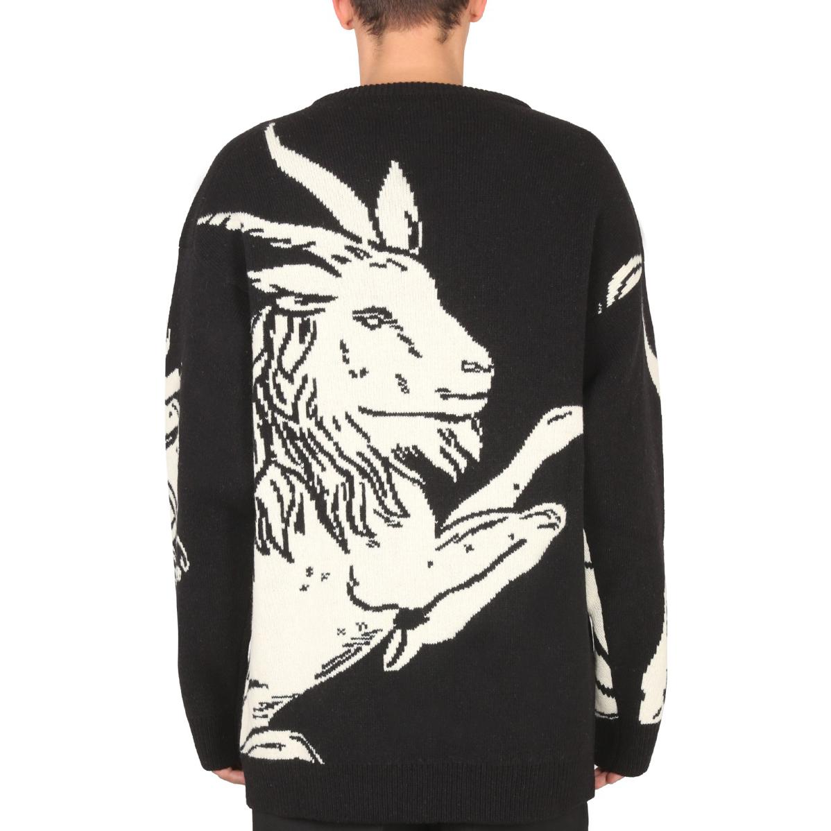 Purchase JIL SANDER 黑色卡通圖案印花長袖圓領毛衣 J21GP0069J14583-190