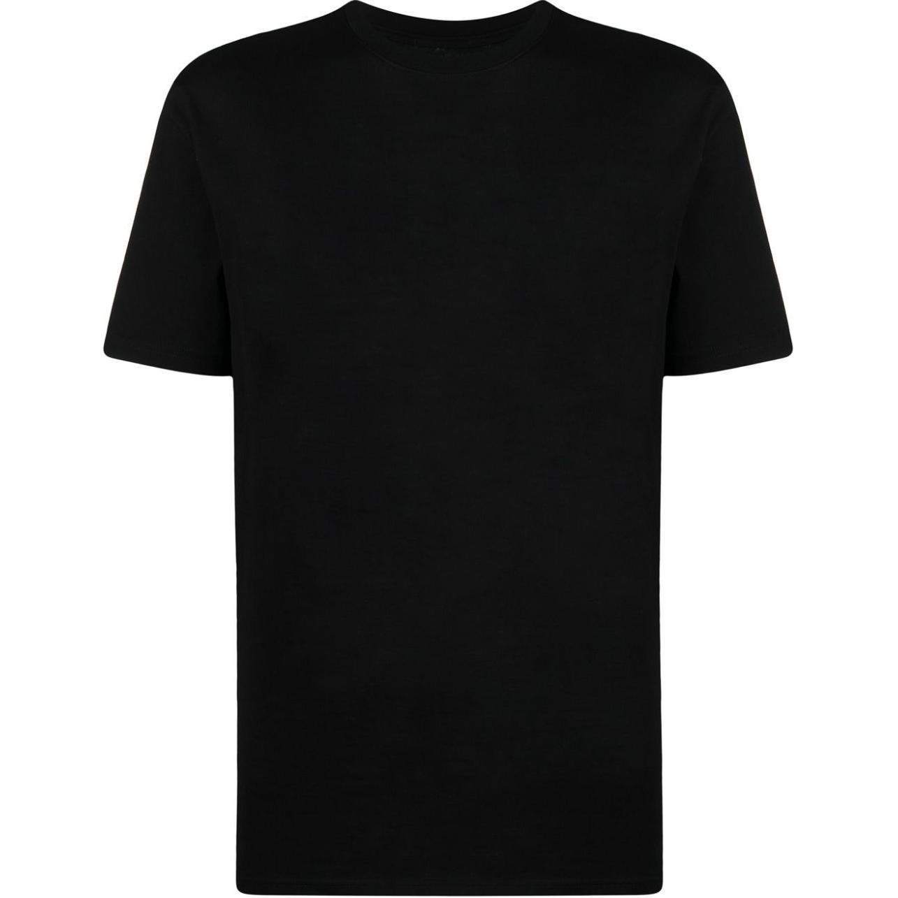 JIL SANDER  Black Crewneck T-Shirt with Logo Print. J22GC0189J46219-BLACK