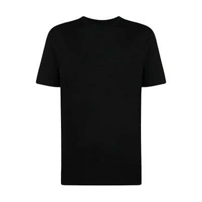 JIL SANDER Black Crewneck T-Shirt with Logo Print. J22GC0189J46219-BLACK