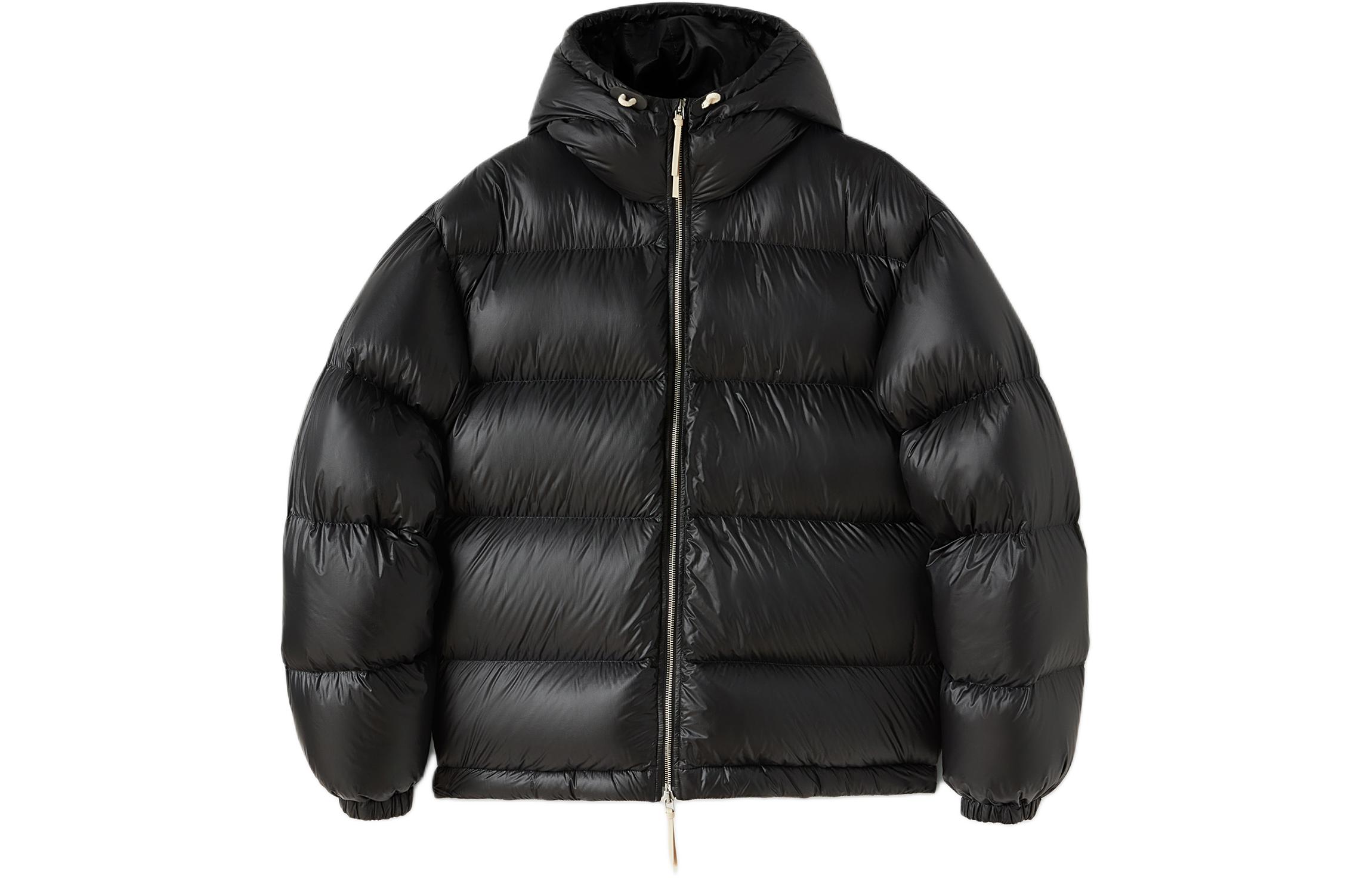 Order Jil Sander 黑色连帽纯色拉链羽绒服. J47AF0115-J70122-001