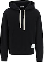 JIL SANDER Black Logo Drawstring Hoodie Long Sleeve Sweatshirt J47GU0105-J20039-001 JIL SANDER Black Logo Drawstring Hoodie Long Sleeve Sweatshirt J47GU0105-J20039-001