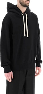 질 샌더 블랙 로고 드로스트링 후디 긴팔 스웨트셔츠 J47GU0105-J20039-001 Purchase 질 샌더 블랙 로고 드로스트링 후디 긴팔 스웨트셔츠 J47GU0105-J20039-001