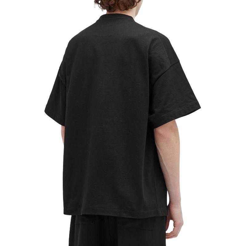 Lookbook JIL SANDER  Black Snake Print Pocket Crew Neck T-Shirt. J21GC0157J20035001