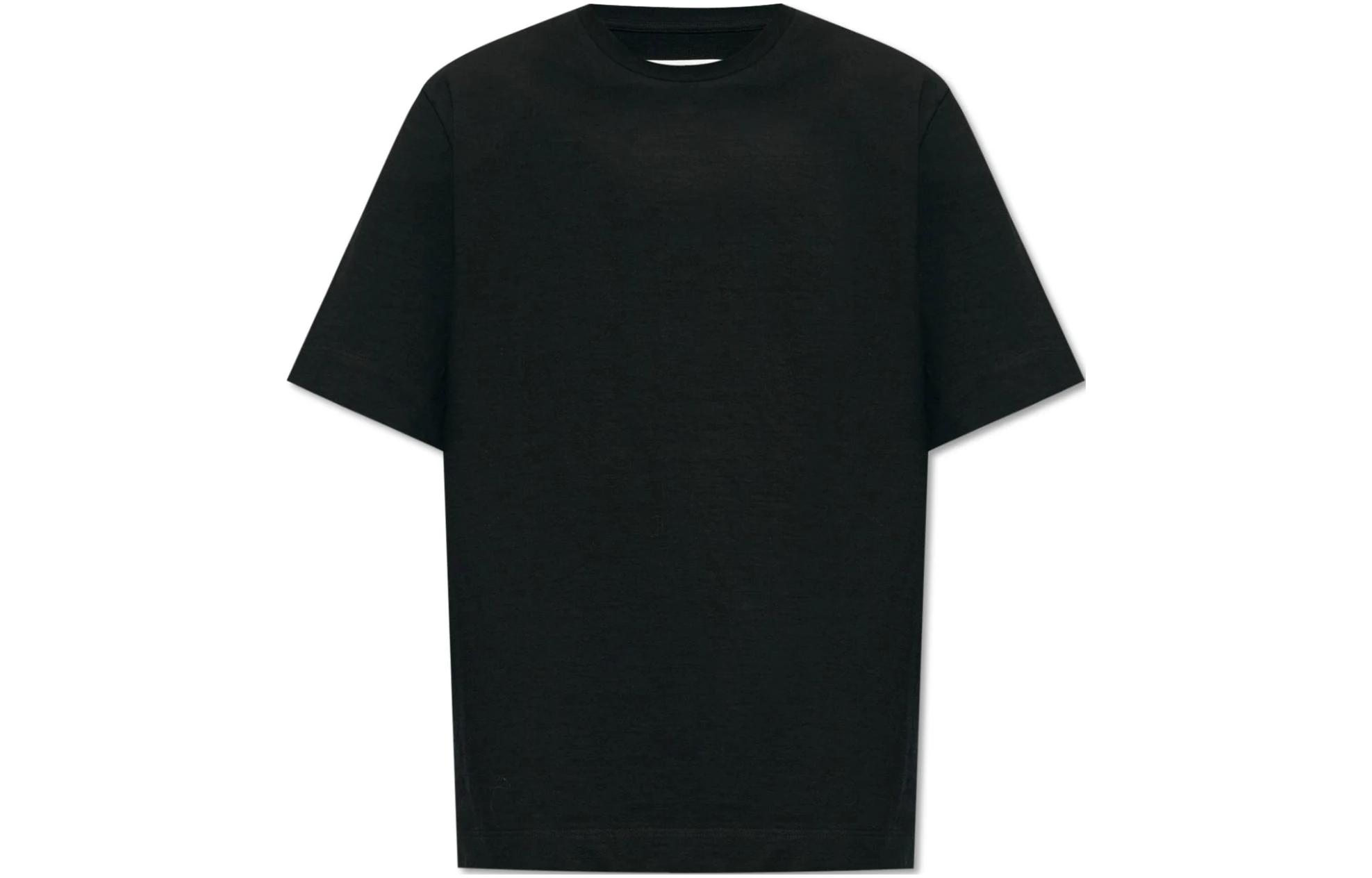 Order JIL SANDER 黑色圆领短袖休闲T恤 J22GC017-0J20017-001