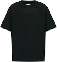 질 샌더 블랙 솔리드 캐주얼 크루넥 반팔 티셔츠 J22GC017-0J20017-001 Order 질 샌더 블랙 솔리드 캐주얼 크루넥 반팔 티셔츠 J22GC017-0J20017-001