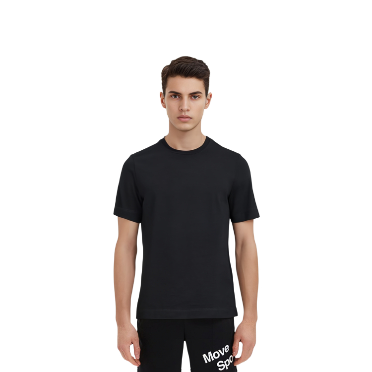 Lookbook JIL SANDER 黑色圆领短袖休闲T恤 J22GC017-0J20017-001