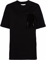 Order JIL SANDER 黑色流蘇設計圓領T恤 J03GC012-3J20035-001