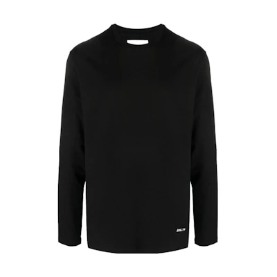 JIL SANDER Black Solid Color Long Sleeve Crewneck T-Shirt J22GC0129J20073-001
