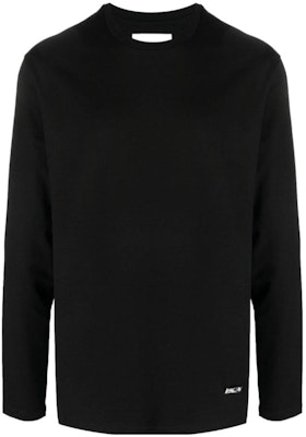 JIL SANDER Black Solid Color Long Sleeve Crewneck T-Shirt J22GC0129J20073-001 Order JIL SANDER Black Solid Color Long Sleeve Crewneck T-Shirt J22GC0129J20073-001