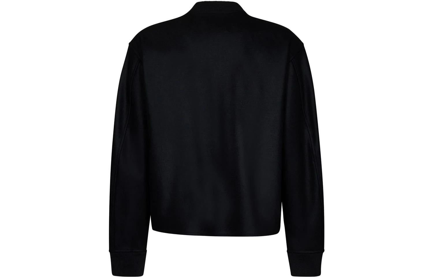 Lookbook JIL SANDER  Black Solid Color Loose Fit Zip-Up Jacket. J22HG0102J40045001