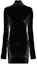Buy JIL SANDER Black Solid High-Neck Slim-Fit Long-Sleeve Dress. J52NH000-2J65006-001