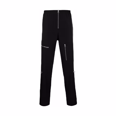 JIL SANDER Black Straight-Leg Casual Pants with Zipper Pocket. JSMU311731MU202900001