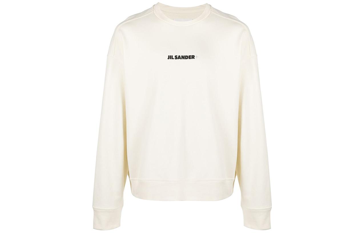 Jil Sander  Embroidered Logo Crewneck Sweatshirt Off-White. J47GU0001-J20010-279