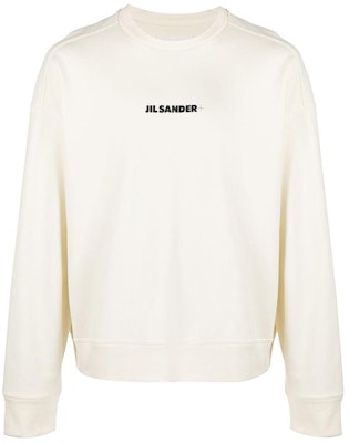 Jil Sander Embroidered Logo Crewneck Sweatshirt Off-White. J47GU0001-J20010-279 Order Jil Sander Embroidered Logo Crewneck Sweatshirt Off-White. J47GU0001-J20010-279
