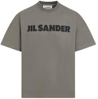 JIL SANDER Green Crewneck Letter Print Short-Sleeve T-Shirt J21GC0001J20215312 JIL SANDER Green Crewneck Letter Print Short-Sleeve T-Shirt J21GC0001J20215312