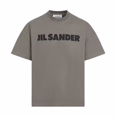 JIL SANDER Green Crewneck Letter Print Short-Sleeve T-Shirt J21GC0001J20215312
