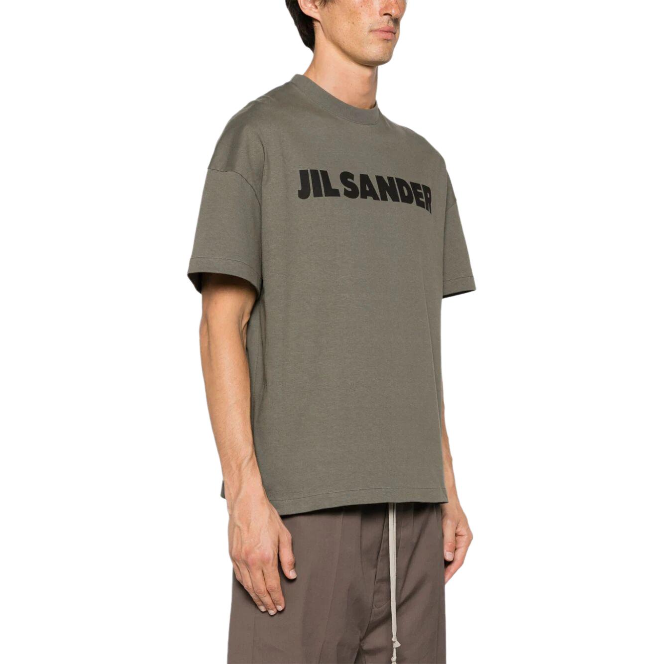 Details for 吉尔桑德绿色字母印花短袖圆领T恤 J21GC0001J20215312